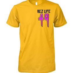 Rez Life 49 - Left Chest T-Shirt (Violet)