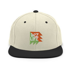 Rez Life - Orange Embroidered Snapback Hat