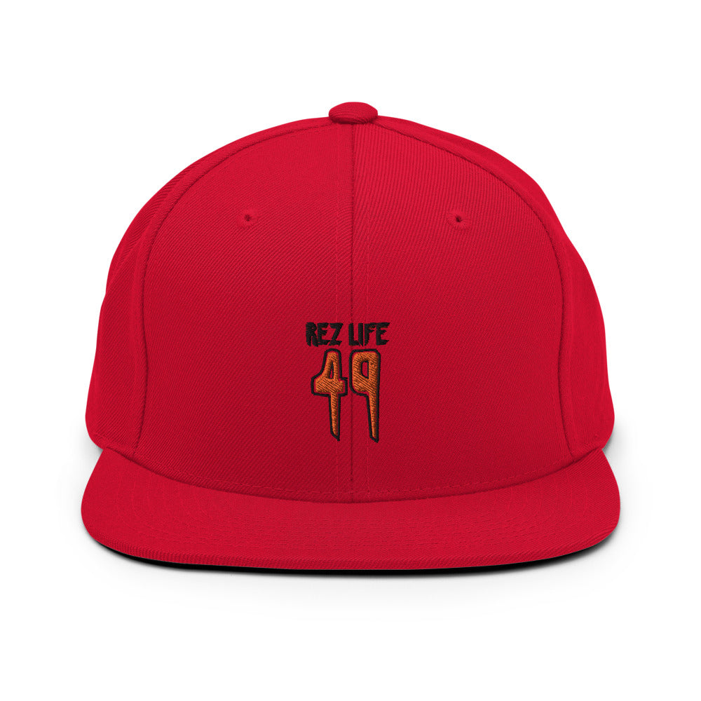 Rez Life 49 - (Orange) Snapback Hat