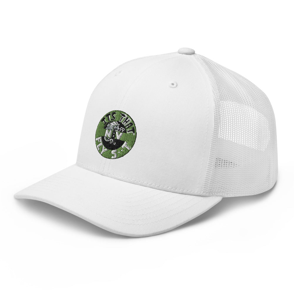 N8V Fly Sh*t - Green Embroidered Trucker Cap